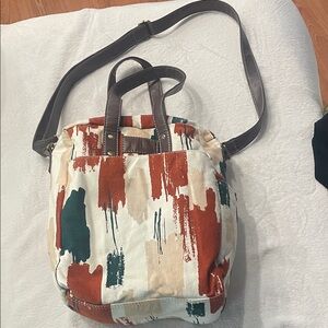 Maika Stylish Multicolor Canvas Computer Tote